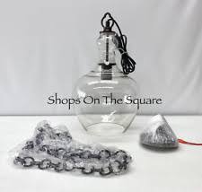 • made of cast aluminum with a bronze… Pottery Barn 2991995 Flynn Recycled Glass Pendant 120 277v 100w For Sale Online Ebay