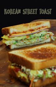 Toast De Rue Coreen In 2020 Toast Recipes Korean Street Food Recipes Food