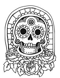Free printable day of the dead coloring pages. 30 Free Printable Sugar Skull Coloring Pages