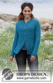 Just in case you love knitted cardigans as much as we do and have been itching to get your hands in that case, we think we might have found just the pattern for you! Song Of The Sea Cardigan Drops 181 21 Free Knitting Patterns By Drops Design