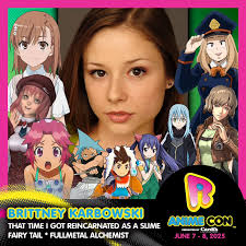 Please welcome @brittney_karbo_vo to #RIAC2025! Brittney's prominent roles  include Black Star in Soul Eater, Selim Bradley/Pride in  #FullmetalAlchemist Brotherhood, Wendy Marvell in #FairyTail, Hitch in  Attack