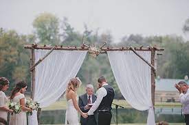 Small Country Wedding Ideas Country Farm Wedding Hailey Jordan Real Weddings 100 Layer Cake Country Wedding Ceremony Wedding Arbors Farm Wedding