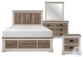 Maybe you would like to learn more about one of these? Arcadia White And Weathered Gray Panel Bedroom Set From Homelegance Coleman Furniture
