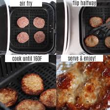 No need to spray oilon them like you might for some other food types in an air fryer. Sausage Patties In Air Fryer Whole Lotta Yum