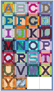 Create a quilt top where the design appears to move with these bargello quilt patterns. Alphabet Quilt 26 Letter Set Paper Piece Foundation Quilting Etsy Alphabet Quilt Quilt Block Patterns Paper Piecing Patterns