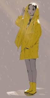 Sam S Sketchies Digital Art Girl Character Design Inspiration Raincoat