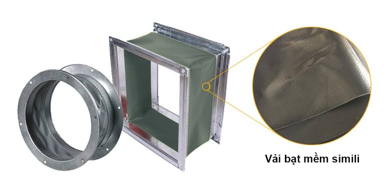 Khớp nối mềm ống gió: Cấu tạo, đặc điểm và ứng dụng