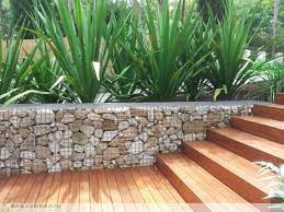 高颜值景观设计元素 石笼景墙 联合动力景观规划院 新浪博客 fence design gabion wall garden wall