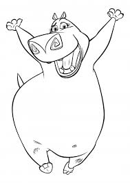 Charming gloria coloring page | free printable coloring pages. Nilpferd Gloria Malbuch Madagaskar Malbuch Colorings Cc