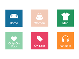 Department Icons Colors Icon Color Flat Design Icons