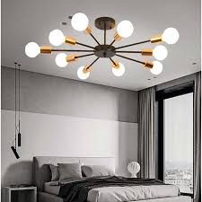 Shop our exclusive collection online. 10 Light 10 Head Nordic Style Metal Semi Flush Mount Ceiling Light Modern Living Room Bedroom Dining Room Lighting Painted Finish 7833513 2021 80 14