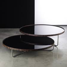 The modloft adelphi coffee table is crafted with a sturdy, carbon steel frame and has a table top covered in leather. Adelphi Nesting Coffee Tables Black Modloft Touch Of Modern
