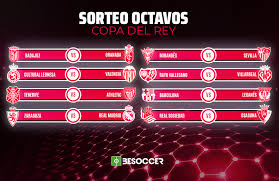 Participarán los cuatro clubs vencedores de cuartos y seránemparejados por sorteo purosiendo. Estos Son Los Cruces De Octavos De Final De La Copa Del Rey Besoccer