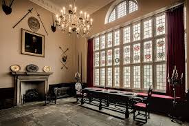 Comfortable custom chairs in cream upholstery. Hd Wallpaper Bolling Hall Mansion Palace Room Rooms Dining Room Dining Hall Wallpaper Flare