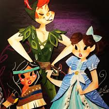 Ryan W Riller On Instagram The Gang S All Here Ryanwriller Art Artist Peterpan Tigerlily Wendydarling Neverland Disney Art Peter Pan Peter Pan Disney