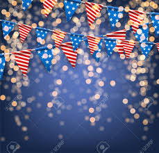 This day is celebrated on the 4th of july every year in the usa and all the peoples are happy on this day to. Bokeh Usa Independence Day Background With American Flags Vector Royalty Free Cliparts Vectors And Stock Illustration Image 80283536