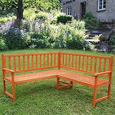 Wooden Corner Bench Seat Outdoor Garden Furniture Seater Outdoor Garden Furniture Outdoor Seating Garden Furniture