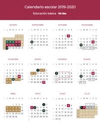 calendario escolar 2019 a 2020 sep
