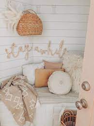 Maybe you would like to learn more about one of these? Stay Awhile Magnolia Home Wood Word Cutout Wall Hanging Sign Etsy