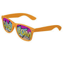 Logo Lenses Custom Printed Tinted Lenses Retro Sunglasses ...