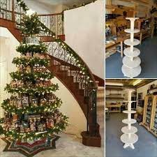 Here S A Holiday Project For A Wooden Christmas Tree Village Stand Use Your Sh Christmas Tree Village Christmas Tree Village Display Christmas Village Display