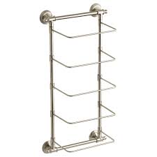 Check spelling or type a new query. Delta 5 Bar Wall Mounted Towel Rack In Spotshield Brushed Nickel Hextn01 Bn The Home Depot