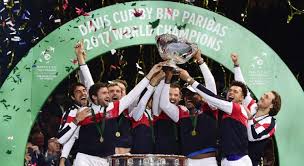 L'équipe belge est gonflée à bloc après le parcours exceptionnel de david goffin aux masters. Tennis Coupe Davis Finale France Belgique Lucas Pouille Offre A La France Son Dixieme Saladier D Argent Sport 365