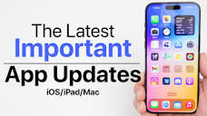 The Latest Important iOS App Updates - YouTube