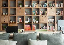 竹北33 坪無印風公寓 decomyplace 新聞台 bookshelves in living room home office design interior design furniture