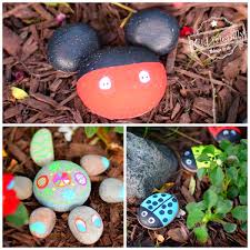 5 Rock Painting Ideas For Kids Using Chalk Markers Micky Mouse Turtle Ladybugs More