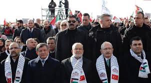 Esenler'de saadet partisi bayrağı tuğrul yalçınkaya. Kilicdaroglu Ile Davutoglu Saadet Partisi Nin Mitinginde Bulustu