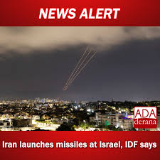 Iran launches missiles at Israel, IDF says Read more: https://adaderana.lk/news.php?nid=119020 𝗙𝗼𝗹𝗹𝗼𝘄 𝘂𝘀 𝗼𝗻 𝗧𝘄𝗶𝘁𝘁𝗲𝗿: https://twitter.com/adaderana 𝗜𝗻𝘀𝘁𝗮𝗴𝗿𝗮𝗺: https://www.instagram.com/adaderana_english/ 𝗧𝗵𝗿𝗲𝗮𝗱𝘀: https ...