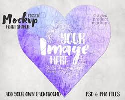 Sublimation Heart Shaped Puzzle Mockup Template Add Your Own Etsy Shape Puzzles Mockup Template Heart Shapes