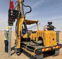 Crawler Type Solar Post Solar Pile PV Piles Installation Drilling Rig for  Solar Energy Farms