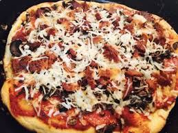 Homemade Personal Pan Pizza In A Cast Iron Skillet Pan Pizza Personal Pan Pizza Recipe Making Homemade Pizza
