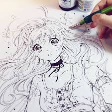 It's probably fair to say the cintiq is the industry standard for most professional digital artists, but that doesn't mean described as 'the standard in manga and comic illustration', manga studio 5 is a great alternative to photoshop. Tools Rohrer Klingner Drawing Ink Deleter G Pen Maru Pen Standard Copy Paper Anime Drawings Anime Art Tutorial Manga Drawing