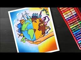 How To Draw Energy Conservation Drawing And Painting Youtube Save Earth Drawing Save Water Poster Drawing Earth Drawings