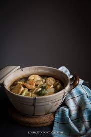 Resep sapo tahu seafood udang kupas jamur chinese food oriental sederhana spesial asli enak. Sapo Tahu Seafood Claypot Egg Tofu And Seafood