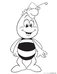 Maya The Bee Free Printable Coloring Pages Coloringpagesfun Bee Coloring Pages Animal Coloring Pages Cute Coloring Pages