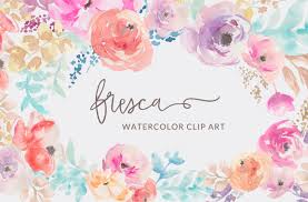 Collection flower frames, clipart in transparent png, in png format with transparent background. Watercolor Flowers Clip Art By Angie Makes