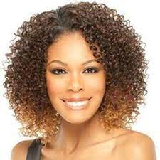 Trendy Medium Deep Brown Ombre Fluffy Afro Curly Women S Synthetic Wig Fluffy Curly Hair Short Sassy Hair Wigs