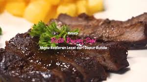 Bunda hanya perlu menyiapkan sejumlah bahan yang bisa juga dipesan via online. Resep Bistik Daging Sapi Menu Restoran Lezat Dari Dapur Bunda