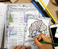 Christmas Algebra Graphing Systems Of Linear Inequalities Coloring Activity Color Activities Algebra Activities Math Coloring