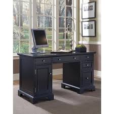 Many may think that these offices are just a waste of money because the general. Homestyles 54 In Rectangular Black 5 Drawer Executive Desk With Keyboard Tray 5531 18 The Home Depot