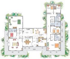 U Shaped House For Two Families House Layout Plans U Shaped House Plans Courtyard House Plans