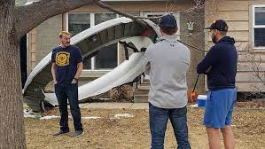 The plane landed safely at denver international airport. United Flight Sheds Debris Over Broomfield Colo After Engine Failure The New York Times