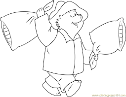 The spruce / miguel co these thanksgiving coloring pages can be printed off in minutes, making them a quick activ. Paddington Bear Going To Sleep Coloring Page Free Paddington Bear Coloring Pages Coloringpages101 Com Coloring Home