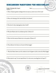 Mockingjay Hunger Games Discussion Questions Teacher S Guide Key Hunger Games Mockingjay Teacher Guides