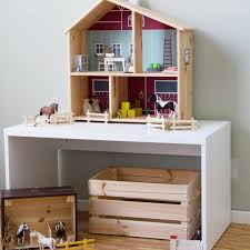 Farm House Horse Riding Stable Sticker Decal Ikea Flisat Nursery Decor Kids Room Decal Red Playroom Shelf Not Included Kids Room Decals Ikea Dollhouse House Shelves