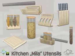 Buffsumm S Kitchen Utensils Mila Sims 4 Bedroom Sims 4 Kitchen Sims
